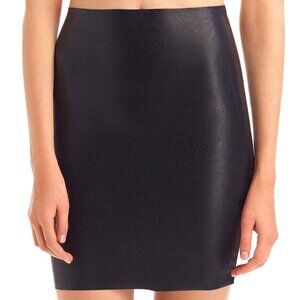 Commando Faux Leather Mini-Skort - SK08 (Black)